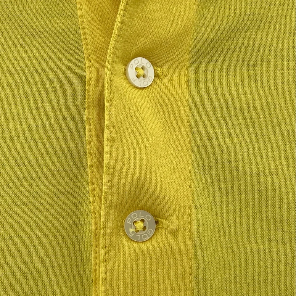 Polo Golf Ralph Lauren Polo Shirt Adult Pima Cotton Lemon Yellow Solid‎ Men’s XL